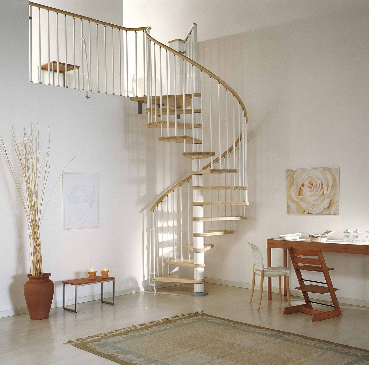 elegant spiral staircase in munster